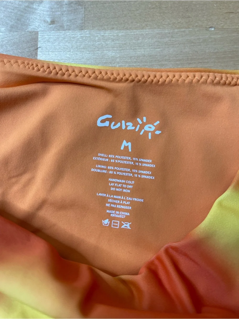DANIELLE GUIZIO SSENSE Exclusive Yellow & Orange Mona Bikini Set Size M